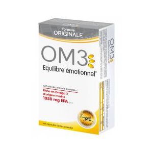 Om3 Équilibre Émotionnel Formule Originale - 60 Capsules - Boîte 60 capsules - Publicité