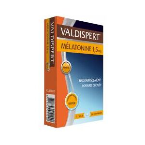 Mélatonine 1,5 mg Endormissement 50 Comprimés - Boîte 50 comprimés