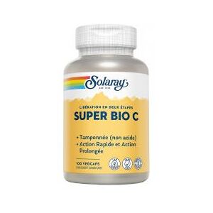 Solaray Super Bio c Tamponnée 500 mg - 100 Caps. Vég. - Boîte 100 capsules - Publicité