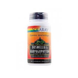 Solaray Boswellia + Harpagophytum 450 mg + 125 mg - 60 Caps. Vég. - Boîte 60 capsules - Publicité