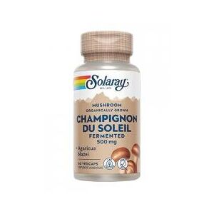 Solaray Champignon du Soleil 500 mg - 60 Caps. Vég. - Boîte 60 Capsules Végétales - Publicité