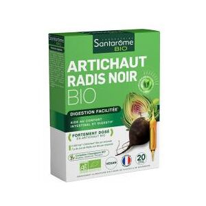 Santarome Artichaut Radis Noir Bio (20 Ampoules) - Boîte 20 ampoules