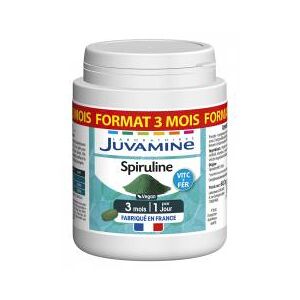 Juvamine Spiruline Format Cure Longue 90 Comprimés - Boîte 90 comprimés - Publicité
