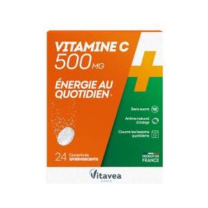 Vitavea Vitamine c 500 Effervescente - Boîte 2 tubes de 12 comprimés - Publicité