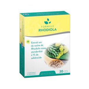 H.d.n.c Formule Rhodiola - Extrait Sec de Racine de Rhodiola Rosea Standardisé à 1% de Saliroside - 30 Comprimés - Boîte 30 comprimés