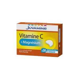 Juvamine Vitamine c & Magnesium 30 Comprimes a Croquer - Boîte 30 comprimes