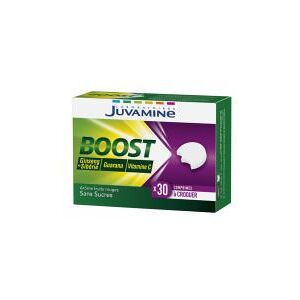 Juvamine Boost Vitamine C Ginseng Guarana 30 Comprimes a Croquer - Boîte 30 comprimes a croquer