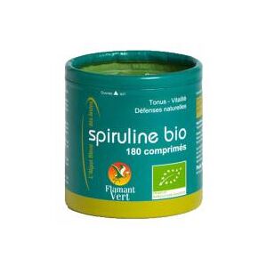 Flamant Vert Spiruline Bio 180 Comprimés - Boîte 180 comprimés - Publicité