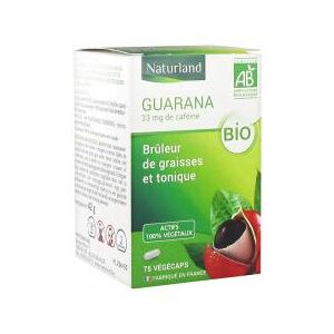 Naturland Guarana Bio 75 Végécaps - Flacon 75 Végécaps