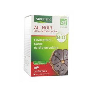 Naturland Ail Noir Bio 75 Vegecaps - Cholesterol - Pot 75 vegecaps