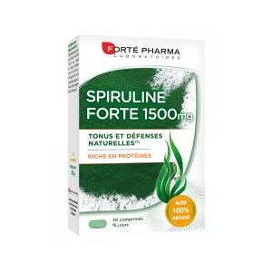Forté Pharma Spiruline Forte - 1500 - 20 Comprimés - Boîte 30 comprimés - Publicité