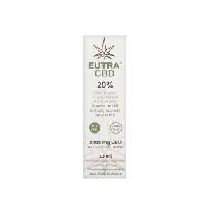 Eutra CBD 20% Gouttes à l'Huile Naturelle de Chanvre 10 ml - Flacon compte goutte 10 ml