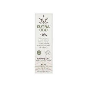 Eutra CBD 10% Gouttes à l'Huile Naturelle de Chanvre 10 ml - Flacon compte goutte 10 ml