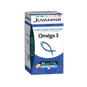 Juvamine Oméga 3 Santé Cardio-Vasculaire 45 Capsules - Boîte 45 capsules - Publicité