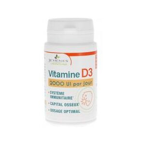 3C Pharma Vitamine D3 - Pot 30 comprimés de 500 mg