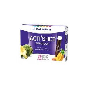 Juvamine Acti'Shot Artichaut à Avaler Sans Eau 10 Shots - Boîte 10 shots de 25 ml