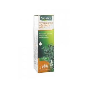 Naturland Vitamine D3 Vegetale Flacon Gouttes 15 ml - Flacon compte goutte 15 ml