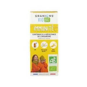 Granions ® Kid Bio Immunité* Sirop Banane - 125 ml - Flacon 125 ml