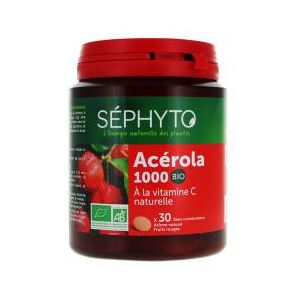 Séphyto Acerola - 30 Cprimes - Pot 30 comprimés