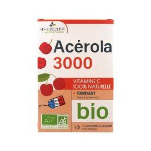 Les 3 Chênes Acerola Bio 3000 - Boîte 14 comprimés - Publicité
