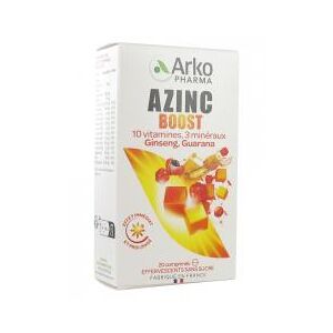 Arkopharma Azinc Boost 20 Comprimes Effervescents - Boîte 2 tubes de 10 comprimes effervescents