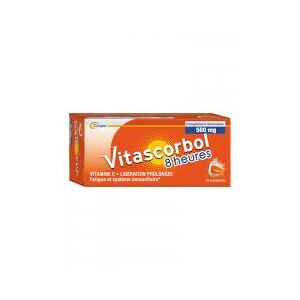 Vitascorbol Cooper Vitascorbol 8Heures 500 mg 30Cpr - Pot 30 comprimés