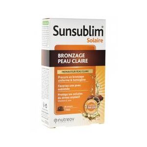 Nutreov Sunsublim Bronzage Peau Claire 28 Capsules - Boîte 28 capsules