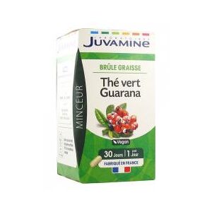Juvamine Thé Vert Guarana Brûle-Graisse 30 Gélules Végétales - Pot 30 gélules