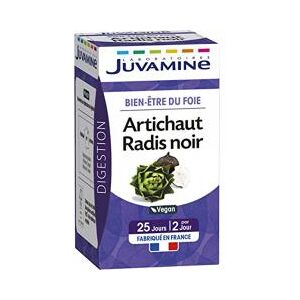 Juvamine Artichaut Radis Noir Bien-Être du Foie 50 Gélules Végétales - Pot 50 gélules