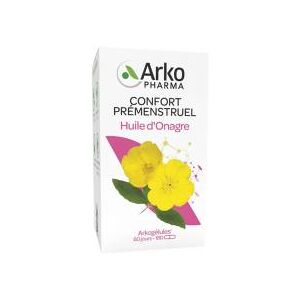 Arkopharma Arkogélules Huile d'Onagre - Confort Prémenstruel - 180 Gélules - Boîte 180 gélules - Publicité