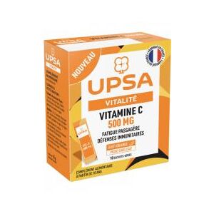 Upsa Vitamine c 500 mg Sachets-Doses - Boîte 10 sachets - Publicité