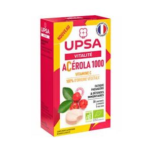 Upsa Acerola 1000 Bio Comprimés à Croquer - Boîte 30 comprimés - Publicité