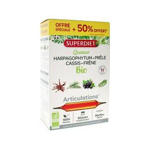 Super Diet Superdiet Quatuor Prele Articulation Bio 30 Ampoules - Boîte 30 ampoules de 15 ml