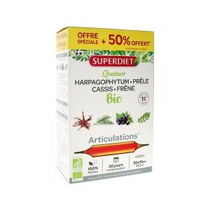 Super Diet Superdiet Quatuor Prele Articulation Bio 30 Ampoules - Boîte 30 ampoules de 15 ml