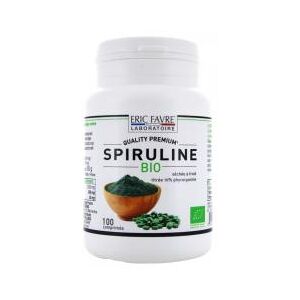 Eric Favre Spiruline Vegan Bio - Boîte 100 comprimés - Publicité