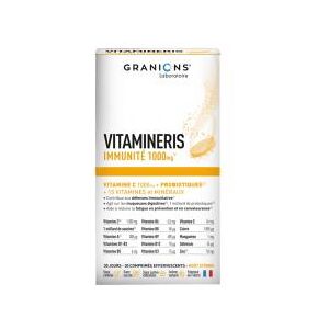 Granions Vitamineris Immunité 1000 mg - 30 Comprimés Effervescents - Boîte 30 comprimés