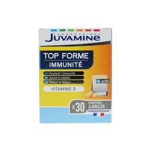 Juvamine Top Forme Immunite Vitamine D 30 Comprimes a Avaler - Boîte 30 comprimes