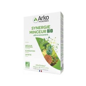 Arkopharma Arkofluides Arkofl Synergie Minceur Bio - Boîte 20 ampoules de 10 ml