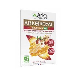 Arkopharma Arko Royal Booster Bio - Effet Coup de Fouet, Dynamisant - 10 Ampoules - Boîte 10 ampoules de 10 ml