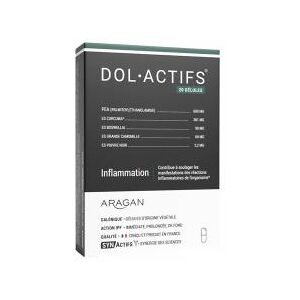 Aragan Synactifs Dolactifs® - Anti Inflammatoire - Curcuma Pea Boswellia Camomille - 12 Gélules - Boîte 20 gélules