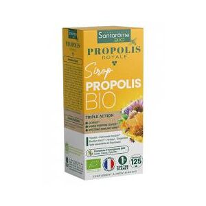 Santarome Sirop Propolis Bio - Triple Action - 125 ml - Flacon 125 ml