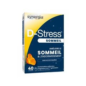 Synergia D-Stress Sommeil Endormissement 40 Comprimes - Boîte 40 comprimes