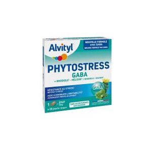 Alvityl Phytostress GABA + Rhodiole - Mélisse 28 Comprimés - Boîte 28 comprimés