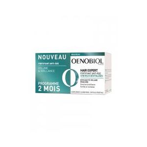Oenobiol Haïr Expert Fortifiant Anti-Âge Complement Alimentaire - Duos 2 x 30 Capsules - Lot 2 x 30 capsules