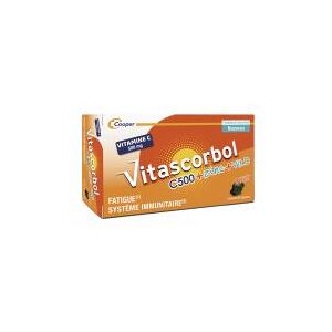 Vitascorbol C500 + Zinc + Vitamine D - Boîte de 30 Capsules - Boîte 30 capsules