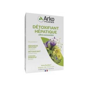 Arkopharma Arkofluides Detoxifiant Hepatique Boîte de 20 Ampoules de 10 ml - Boîte 20 ampoules de 10 ml