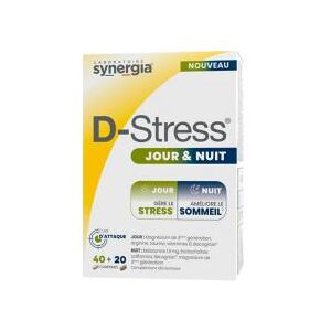 Synergia D-Stress Jour & Nuit - Boîte de 60 Comprimes - Boîte 60 comprimes