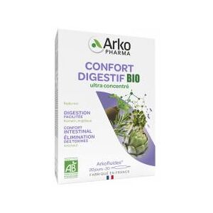 Arkopharma Arkofluides Arkofl Confort Digestif Bio - Boîte 20 ampoules de 10 ml