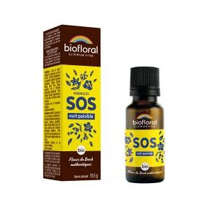 Biofloral SOS Nuit Paisible Granules Bio 19,5 gr - Flacon 19,5 g