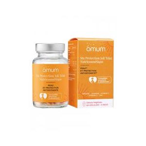 Omum ma Protection Joli Teint Nutricosmetique : Complement Alimentaire Pour Proteger la Peau Des Mefaits du Soleil - 60 Gelules - Pot 60 gelules